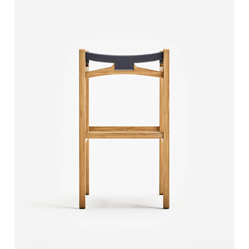 Tabouret de bar sans dossier Chontales, 30", Gris anthracite