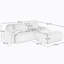 Canapé modulaire en forme de L de 82 po en velours côtelé doux, combinaisons multiples, accoudoirs courbés, aucun assemblage requis, éponge à haute résilience, rose-1769889953-1769889956