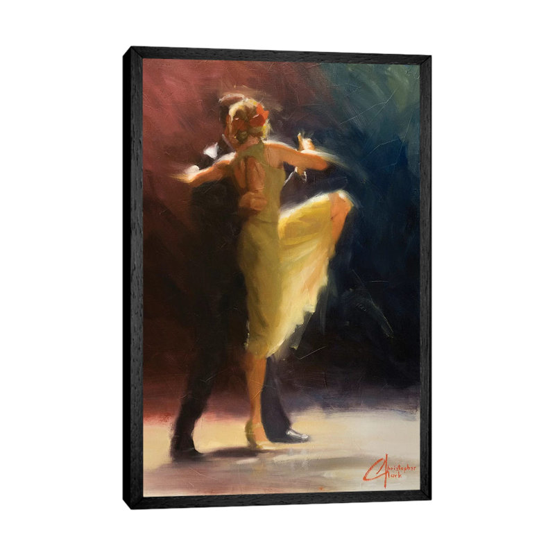 Blue Tango by Christopher Clark - Floater Frame Gallery-Wrapped Canvas Giclée on Canvas, 66.04 cm H x 45.72 cm W