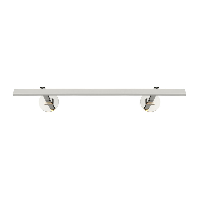 Botto Dimmable LED Wall Mount Picture Light, 1.4" H x 24" W x 9.6" D, Polished Nickel