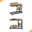 Table mobile C, table de bureau avec planche à dessin inclinable, table d'appoint