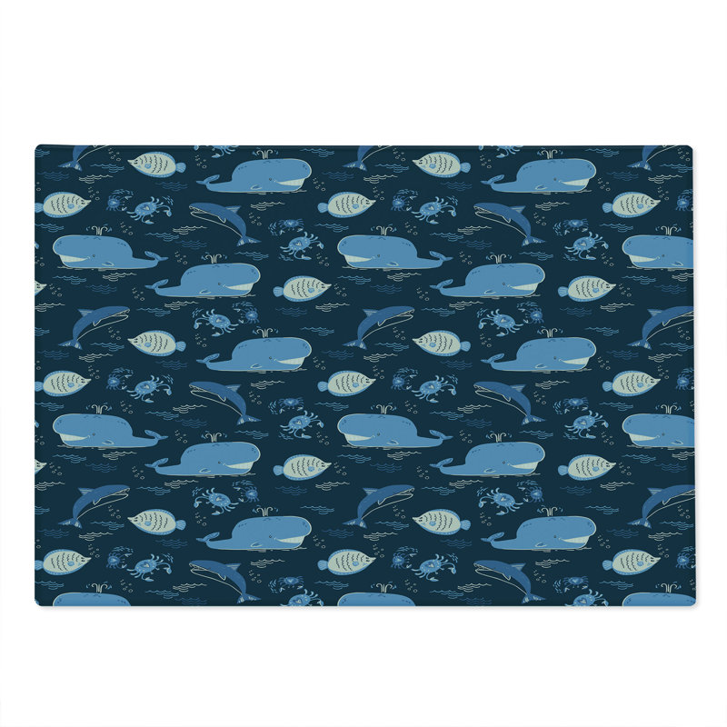 East Urban Home Glass Whales Cutting Board