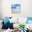 Nautique et bord de mer, plage bondée, reproduction d'art sur toile tendue-971384261