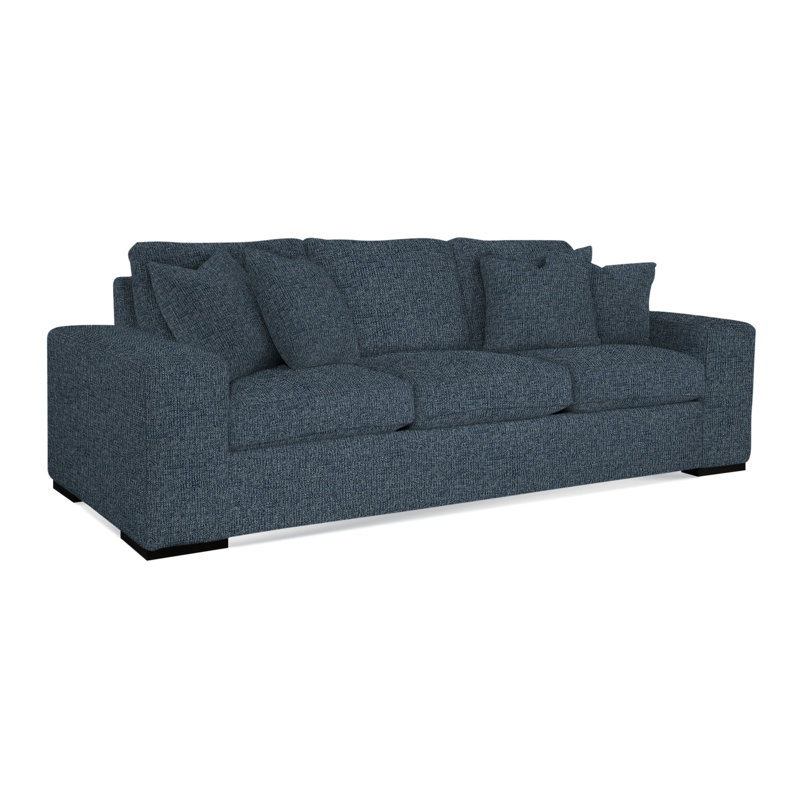 Memphis Sofa, Black , Basic Blue 100% Polyester