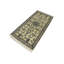 Tapis noir / brun en laine noué à la main de conception unique 2 pi 2 po x 4 pi 6 po années 2000 Shalon