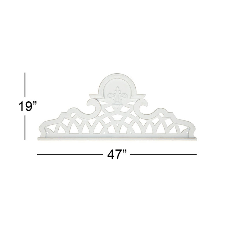 Décoration murale tiara ornée de bois traditionnel