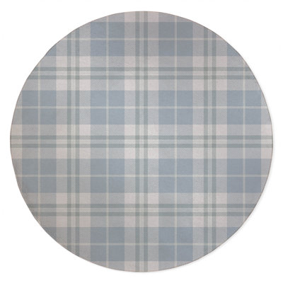Tartan Block Non-Slip Outdoor Rug