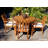Clarisse Round Teak Extendable Outdoor Dining Table With Umbrella Hole , 47'' in. W 47'' in. D