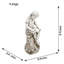 MARY Reading Girl 89cm Antique Stone Effect