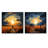 Wheatfield On A Summers Day Rural Farmland - Meadow Square Collage Set Of 2-101855005-101855006