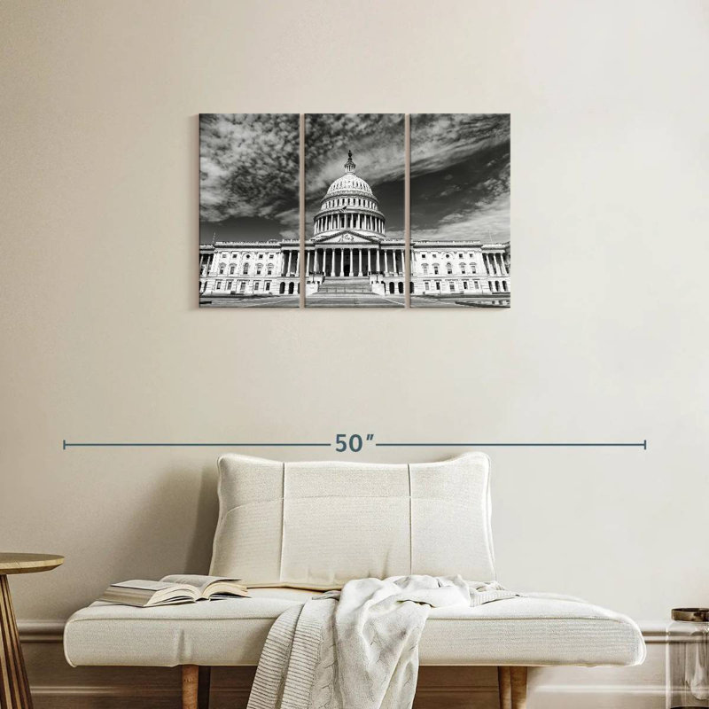 Capitole des États-Unis, H 20 po x l 33 po