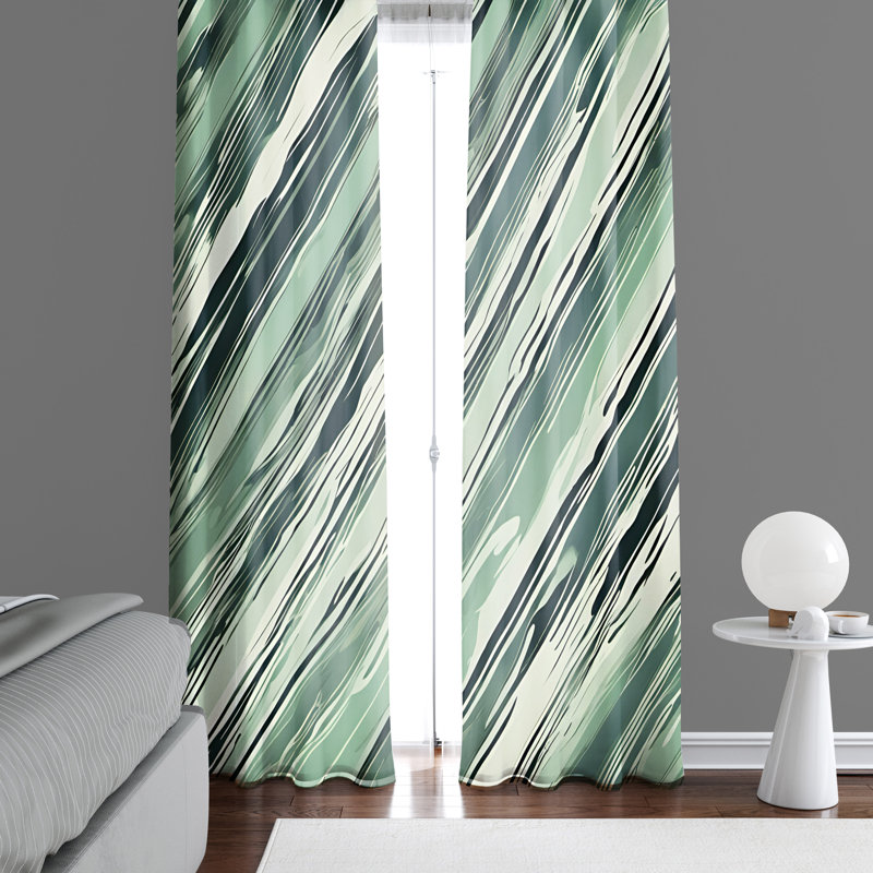 Semi Sheer Curtain Pair, 40" W x 52" L