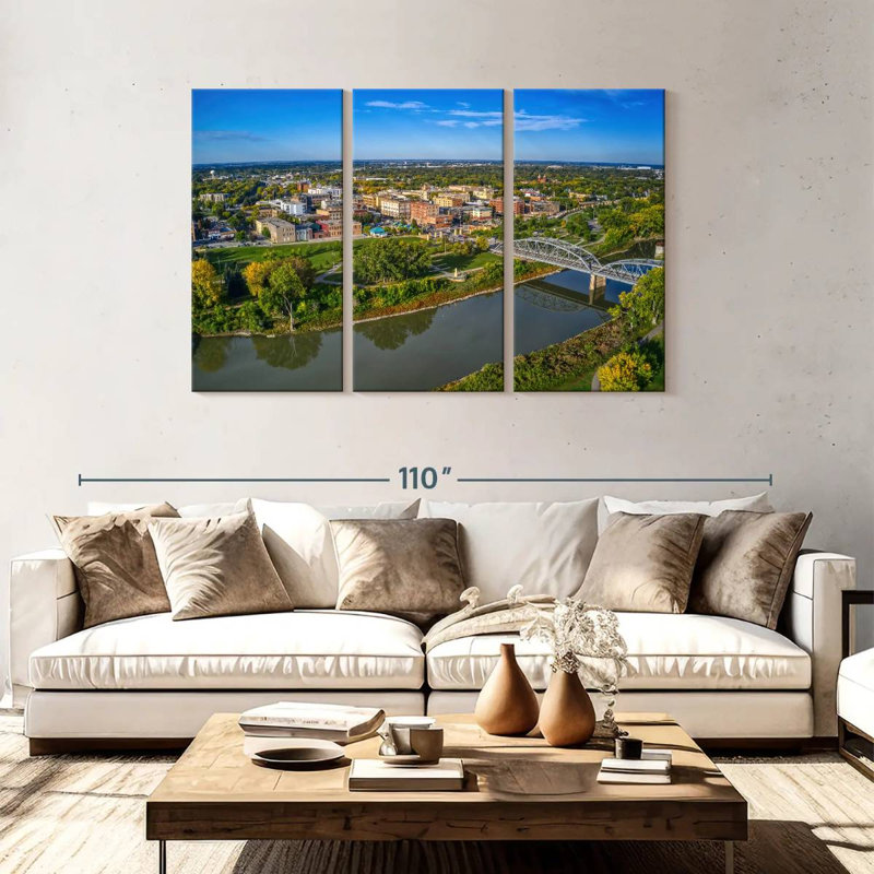 North Dakota, 48" H x 74" W