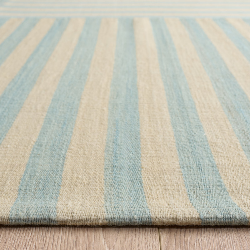 Ralph Lauren Canyon Stripe Patch Wool Striped Rug, Rectangle 10' x 14'