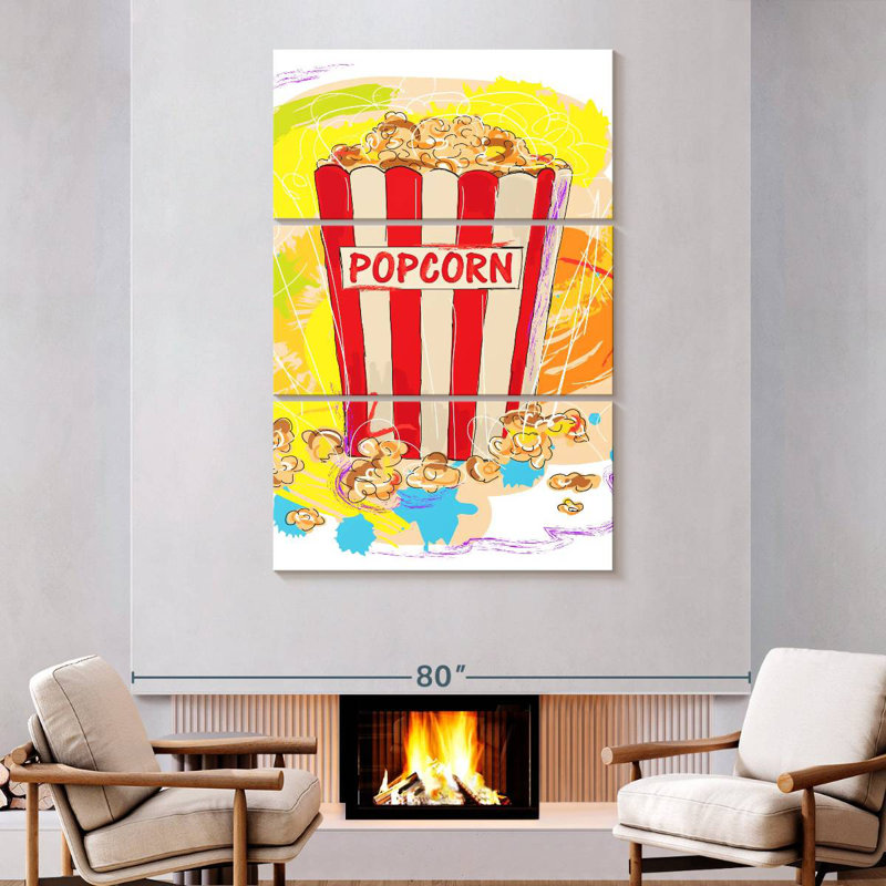 Yarlin Popcorn, 74" H x 48" W