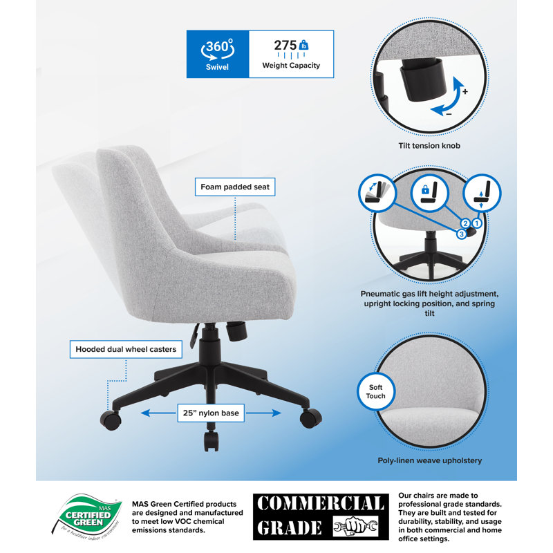 Linen Task Chair