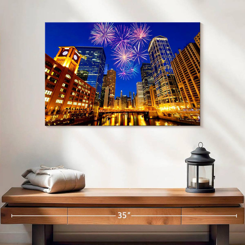 Kavia Chicago Sky Lights, H 16 po x l 24 po