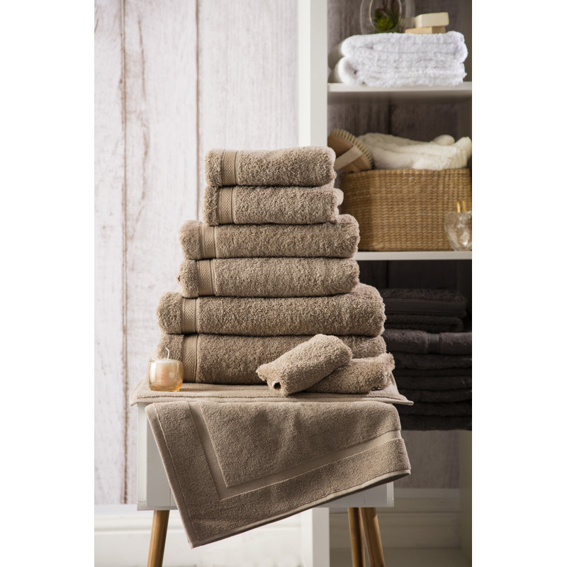 Belledorm Madison Towel Range Cotton Bath Rug, Pebble