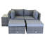 Napoli 4 Seater Rattan Sofa Set