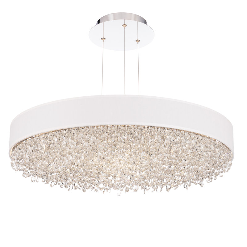 Eclyptix 1 - Light LED Chandelier, White
