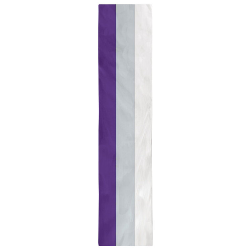 Table Runner, 72" x 16", Purple/Silver/White, Colorado
