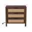 Table de chevet 3 tiroirs Boho avec prise de courant-753417761