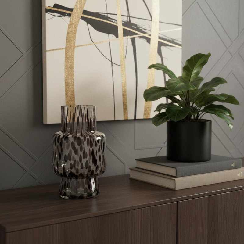 Vase de table en verre 10 "