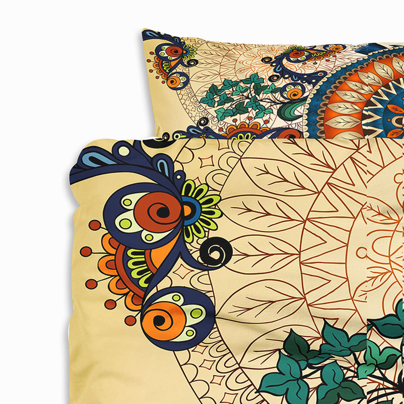  Housse de couette Tribal, Housse de couette très grand et 2 taies