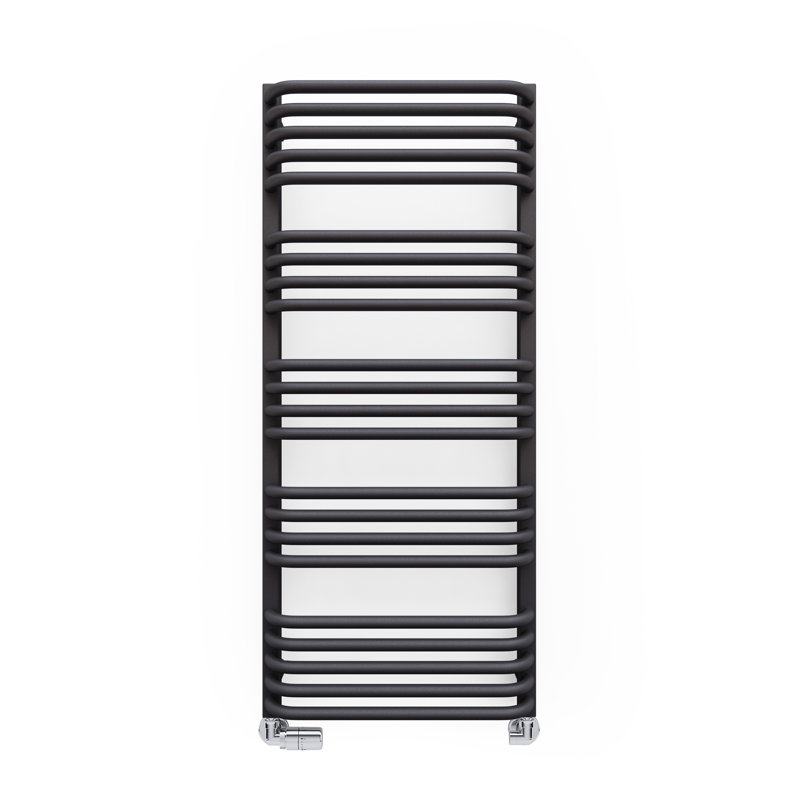Alex Heated Towel Rail, Grey, 114 cm H x 50 cm W x 12 cm D
