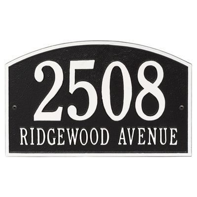 Legacy 2-Line Wall Address Plaque