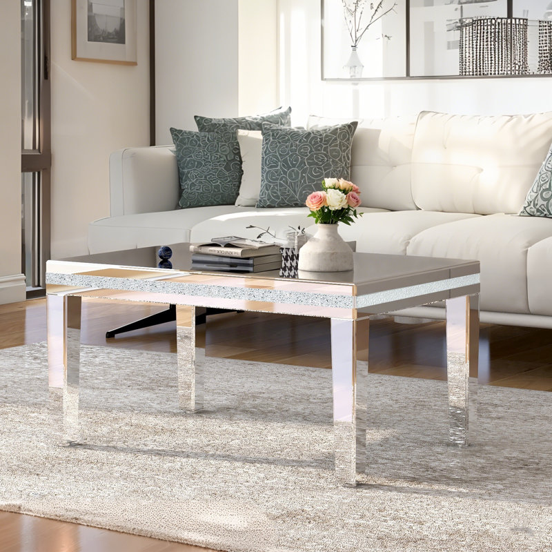 Maesen 4 Legs Mirrored Coffee Table