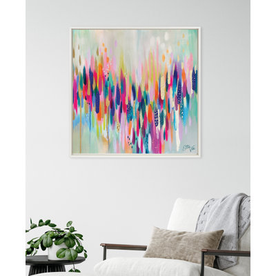 Brushstroke 154 by Jessi Raulet of Ettavee Framed Canvas Wall Art Print