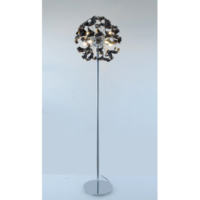 Dunellen 67'' Chrome Traditional Floor Lamp