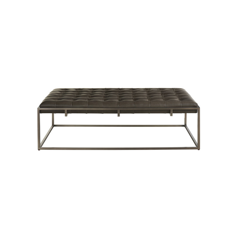 Travers Ottoman, Hudson Iron Gray