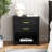 2 Drawers Solid Wood Nightstand With Storage, Open Shelf, 2 Power Outlets, 1 Usb Port, And 1 Type C Port-857297751