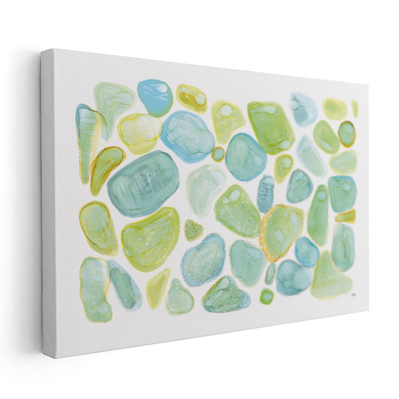 «Seaglass Abstract», reproduction d'art sur toile, H 20 po x l 30 po