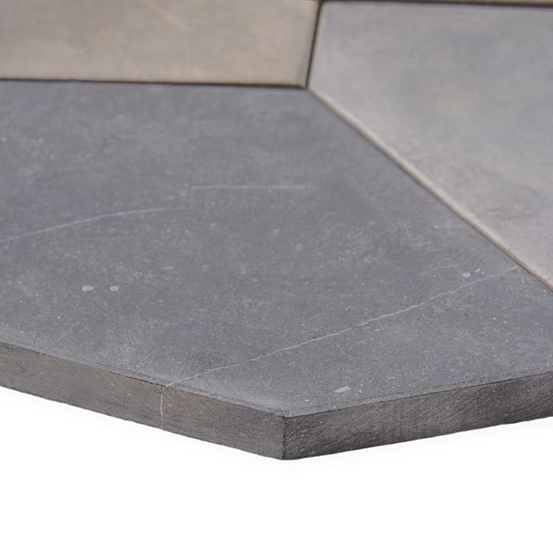 Nature Organica 12x20 Honed Marble Mosaic Tile, Java Dark Gray