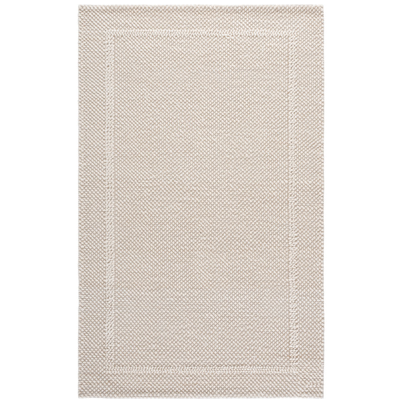 Natura Hand Woven Wool; Cotton; Recycled P.E.T Solid Color Indoor Rug, Rectangle 9' x 12'