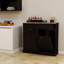 Armoire à ordures inclinable à deux tiroirs et deux compartiments
