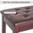 Piano Bench, Duet Piano Chair With Faux Leather Padded Cushion And Wooden Frame, Button Tufted Keyboard Bench-1788575145