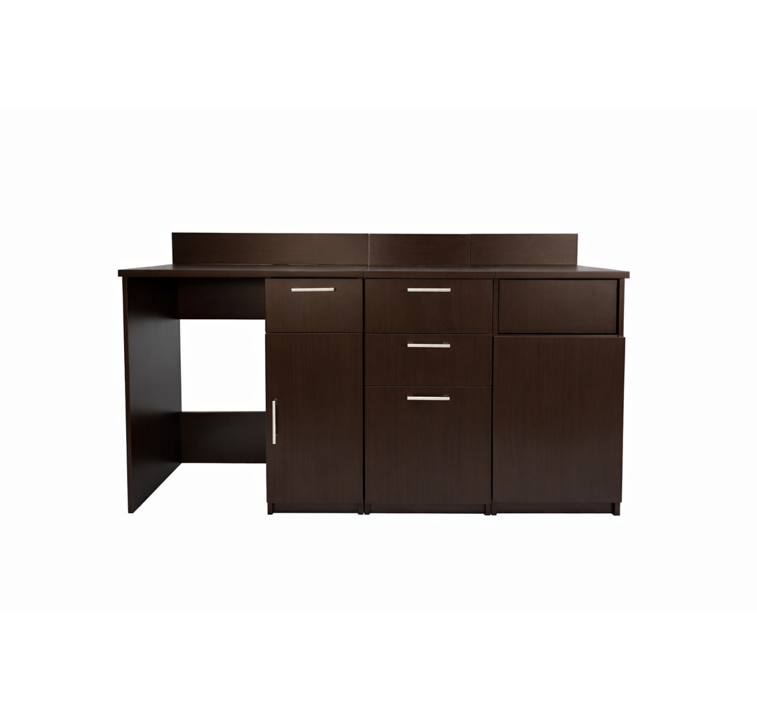 Commercial Grade Coffee Kitchen Lunch Room Cabinets Fully Assembled – 72"W x 36"H  3 pc Breaktime 