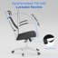 Chaise de bureau, chaise de bureau ergonomique et confortable avec capacité de 350 lb, chaise de jeu à haut dossier avec roulettes, chaise d'ordinateur en filet, soutien lombaire, appui-tête réglable, accoudoir rabattable-202091577
