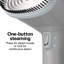  Hamilton Beach Handheld Garment Steamer for Clothes, Compact Design, Gray with Blue Accents,1200 Watts, 20min continuous steam,, 11557