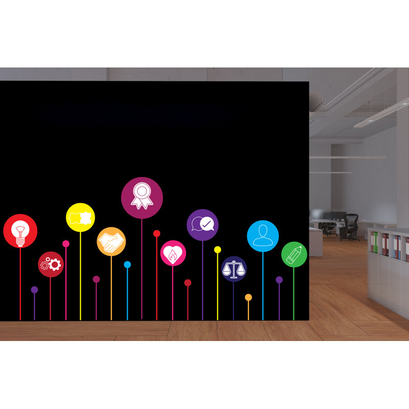 Autocollant de bureau, H 95 po x l 45 po