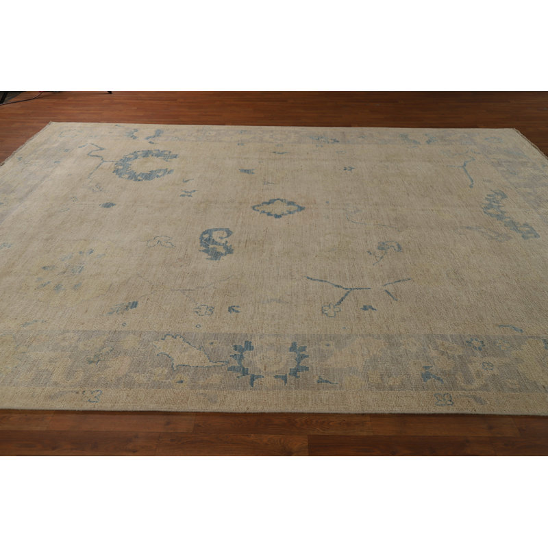 Vegetable Dye Oushak Turkish Area Rug 9x12