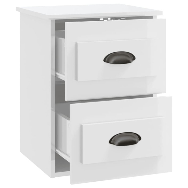 41.5cm W Manufactured Wood Bedside Table