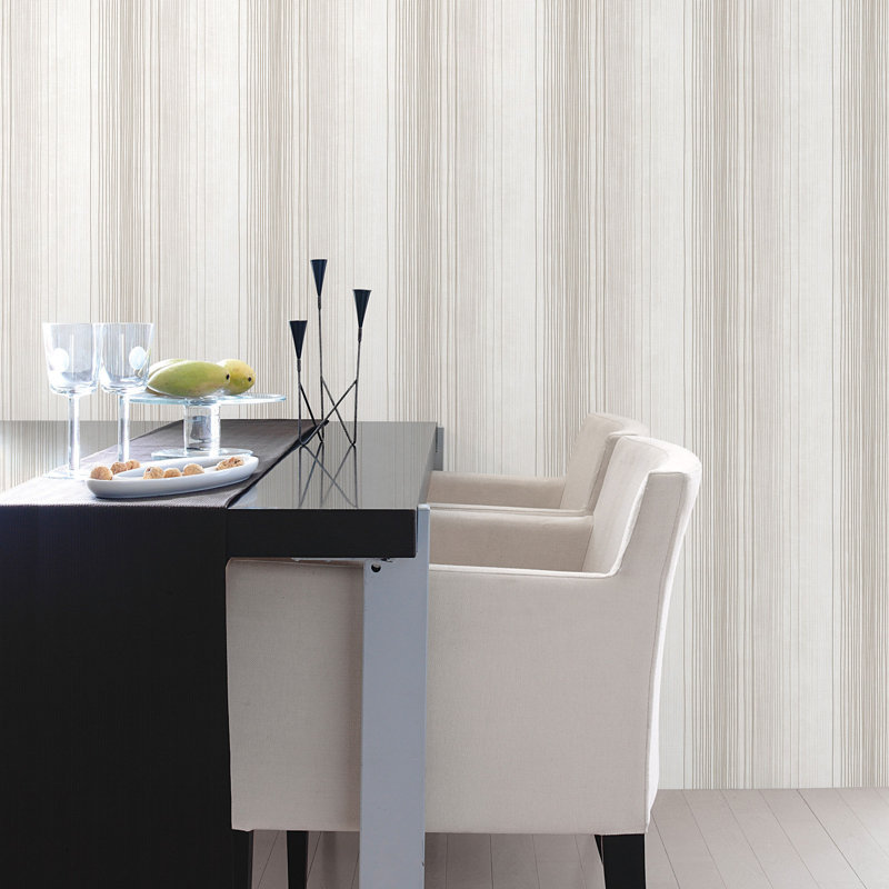 Dwayne-James 10m x 52.8cm Matte Wallpaper Roll, Taupe