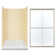 48'' W 72'' H Framed Rectangle Reversible Shower Stall