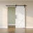 Manufactured Wood Paneled Sliding Barn Door with Installation Hardware Kit,Sliding Closet Door with PVC Surface-102040354