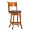 Tabouret de bar pivotant en bois massif-69426626-131079536